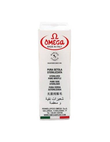 offerta Omega Pennello da Barba 10018 Pura Setola Sterilizzata Fondo Trasparente 1 Pz
