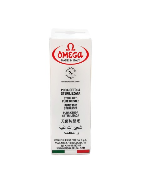 offerta Omega Pennello da Barba 10018 Pura Setola Sterilizzata Fondo Trasparente 1 Pz