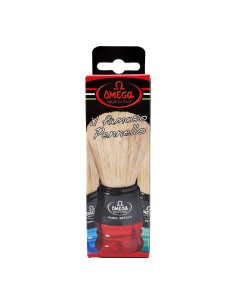 Omega Pennello da Barba 10077 Pura Setola di Maiale Fondo Trasparente Colorato 1 Pz