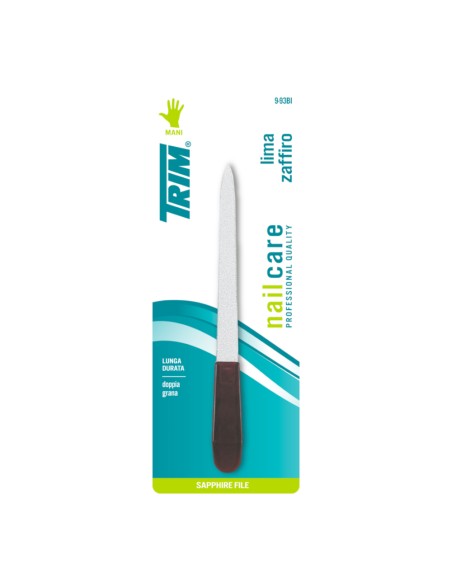 offerta Trim Nail Care Lima Zaffiro per Unghie Mani Doppia Grana 1 Pz