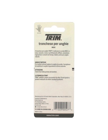 offerta Trim Nail Care Tronchesi per Unghie Mani in Acciaio Inox 1 Pz