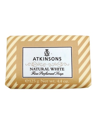 offerta Atkinsons Saponetta Natural White Fragranza Gelsomino e Mughetto 125 g