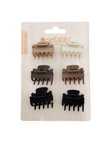 offerta Setablu Set Pinzette per Capelli Colori Assortiti 6 Pz