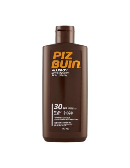 offerta Piz Buin Latte Solare Allergy SPF 30+ Protezione Alta Pelli Sensibili 200 ml