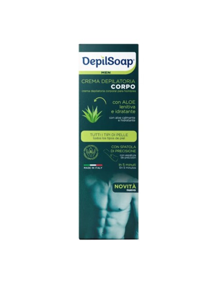 offerta Depilsoap Men Crema Depilatoria Corpo Uomo con Aloe Lenitiva e Idratante 150 ml