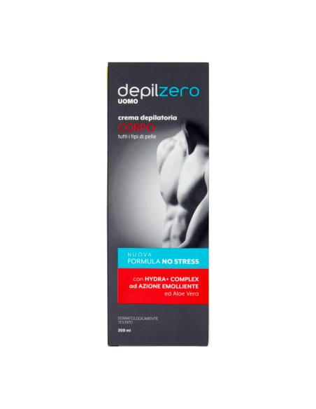 offerta Depilzero Uomo Crema Depilatoria Corpo Formula No Stress 200 ml