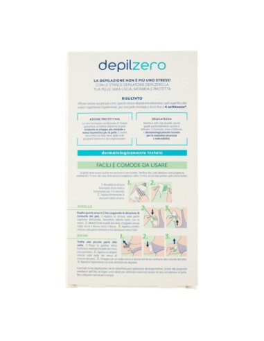 offerta Depilzero Strisce Depilatorie Ascelle & Bikini Nuova Formula No Stress 20 Pz