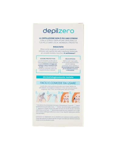 offerta Depilzero Strisce Depilatorie Viso Formula Zero Stress Per Tutti i Tipi di Pelle 20 Pz