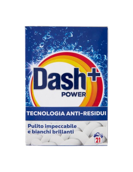 offerta Dash Power Detersivo Lavatrice in Polvere Tecnologia Anti Residui 21 Lavaggi 1050 g