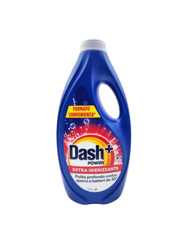 offerta Dash Power Detersivo Liquido Lavatrice Extra Igienizzante 45 Lavaggi 1575 ml