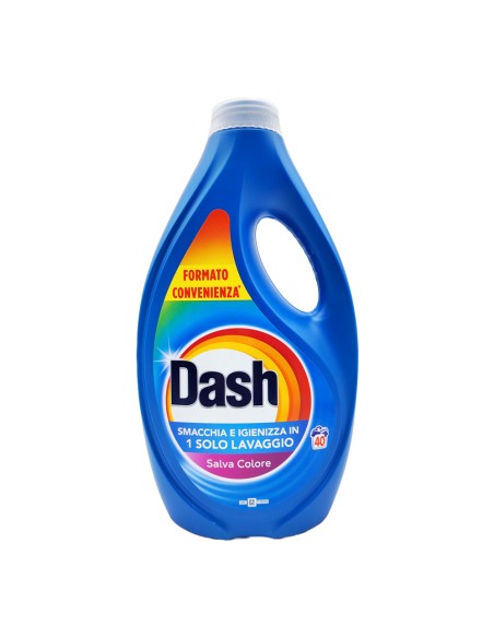 offerta Dash Detersivo Liquido Lavatrice Salvacolore 40 Lavaggi 1800 ml