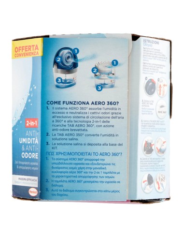 offerta Ariasana Ricariche Tab Aero 360 Gradi Assorbiumidità Fragranza Lavanda Relax 2 Pz 
