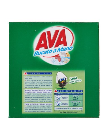 offerta Ava Detersivo in Polvere Bucato a Mano Attivo già a 30 Gradi 380 g
