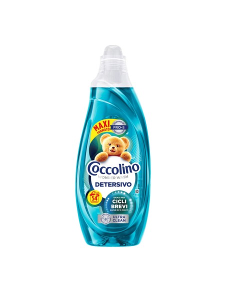 offerta Coccolino Wonder Wash Detersivo Liquido Lavatrice Ultra Clean Verde 2160 ml
