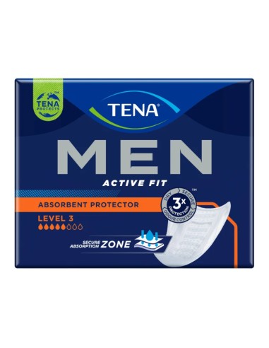 offerta Tena Men Active Fit Absorbent Protector Level 3 100% Discreto 8 Pz