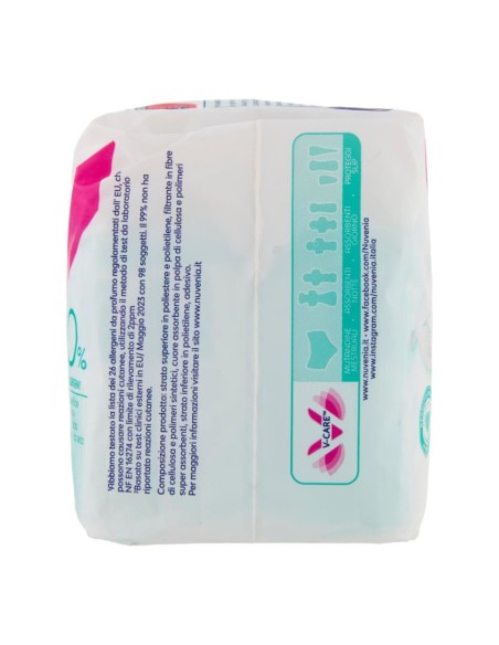 offerta Nuvenia Pure Sensitive Ultra Notte Assorbenti Flusso Normale con Ali Pelli Sensibili 12 Pz