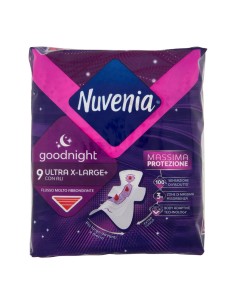 Nuvenia Goodnight Assoorbenti Ultra X Large+ con Ali Flusso Abbondante 9 Pz