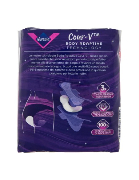 offerta Nuvenia Goodnight Assoorbenti Ultra X Large+ con Ali Flusso Abbondante 9 Pz