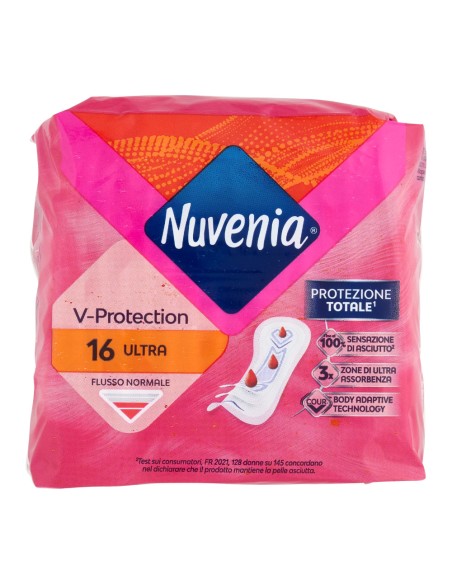 offerta Nuvenia V-Protection Ultra Assorbenti Anatomici Flusso Normale 16 Pz