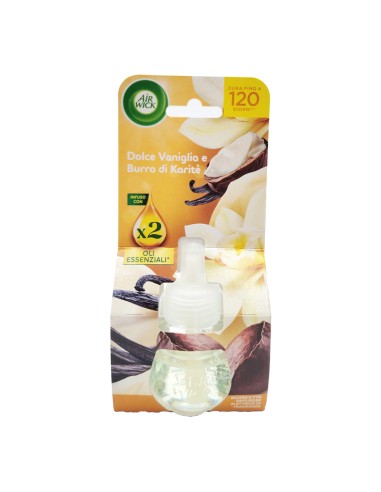 offerta Air Wick Ricarica per Diffusore Elettrico di Oli Essenziali Vaniglia e Burro di Karitè 19 ml