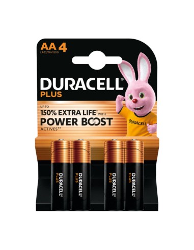 offerta Duracell Plus Batterie Alcaline AA Stilo 1,5 V 4 Pz