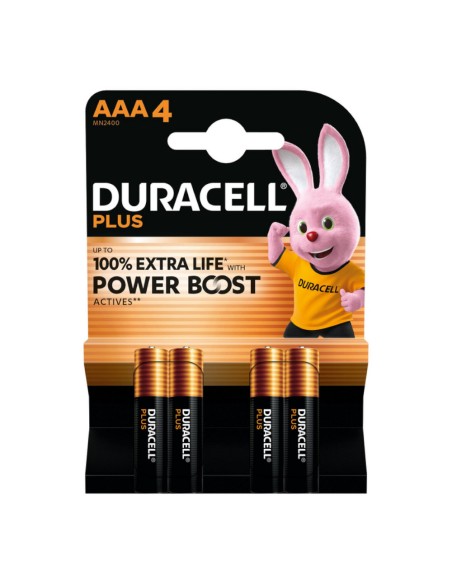 offerta Duracell Plus Batterie Alcaline AAA Mini Stilo 1,5 V 4 Pz