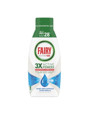 offerta Fairy Platinum Gel Detergente Lavastoviglie Extra Brillantezza Brezza Marina 504 ml 