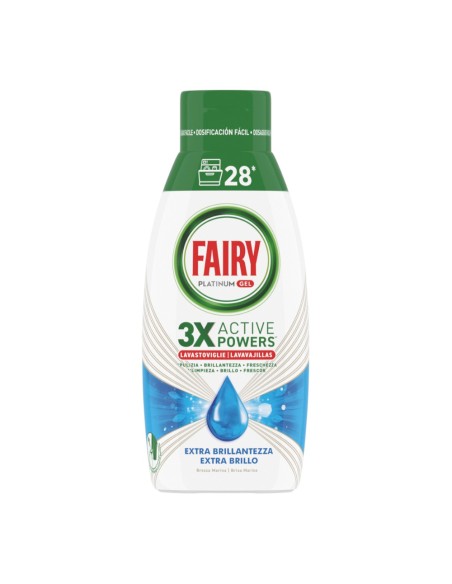 offerta Fairy Platinum Gel Detergente Lavastoviglie Extra Brillantezza Brezza Marina 504 ml 