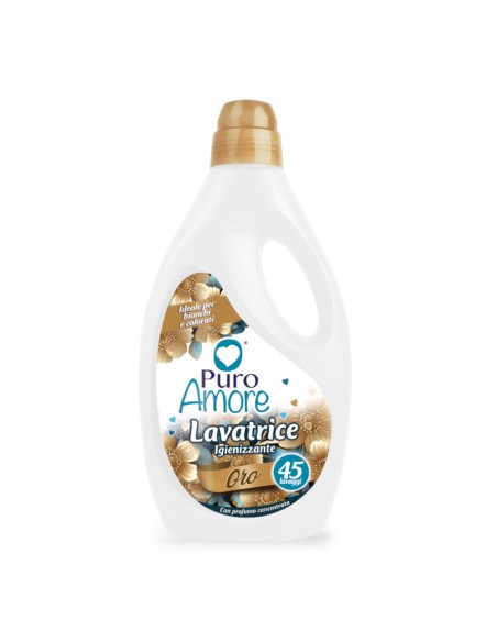 offerta Puro Amore Detersivo Liquido Lavatrice Igienizzante Fragranza Oro 2025 ml