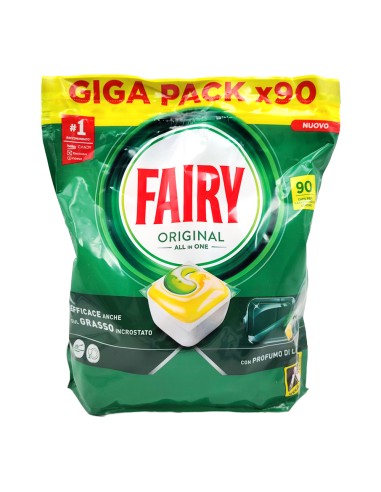 offerta Fairy Caps Platinum All in One Fragranza Limone 90 Lavaggi