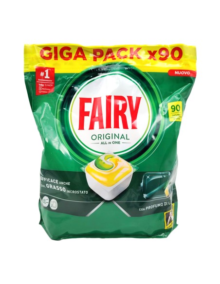 offerta Fairy Caps Platinum All in One Fragranza Limone 90 Lavaggi