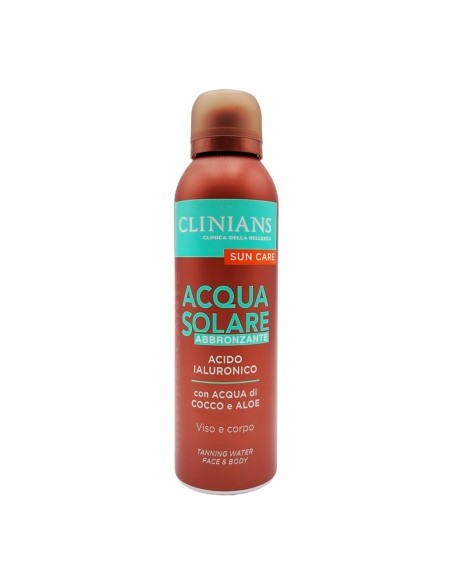 offerta Clinians Sun Care Acqua Solare Abbronzante con Acido Ialuronico 150 ml
