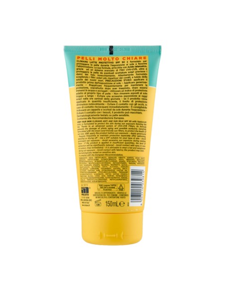 offerta Clinians Sun Care Latte Protettivo Anti Age con Acido Ialuronico SPF 50 Alta 150 ml