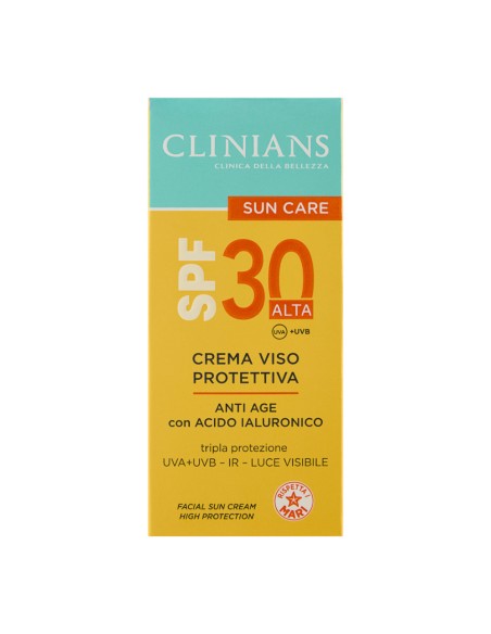 offerta Clinians Sun Care Crema Viso Protettiva Anti Age SPF 30 Alta 50 ml