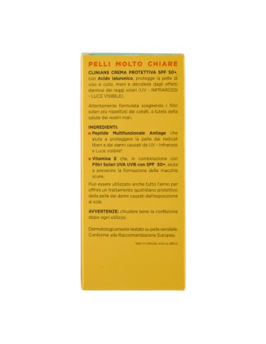 offerta Clinians Sun Care Crema Viso Protettiva Anti Age SPF 50 Molto Alta 50 ml