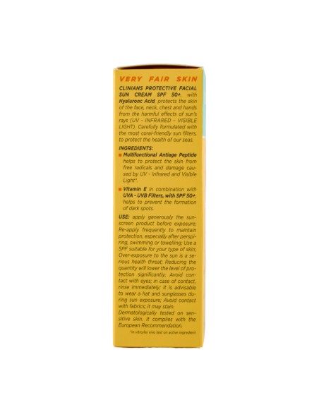 offerta Clinians Sun Care Crema Viso Protettiva Anti Age SPF 50 Molto Alta 50 ml