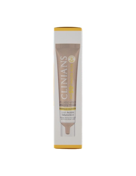 offerta Clinians Sun Care Fluido Viso Protettivo Colorato SPF 50+ Molto Alta 40 ml