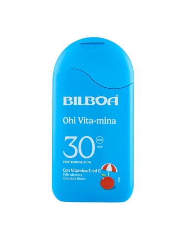 offerta Bilboa Ohi Vita-mina Crema Solare SPF 30 Protezione Alta con Multivitaminico 200 ml