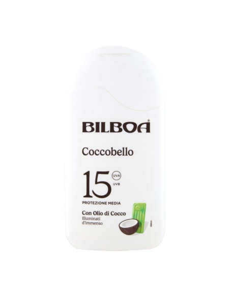 offerta Bilboa Coccobello Crema Solare SPF 15 Protezione Media con Olio di Cocco 200 ml