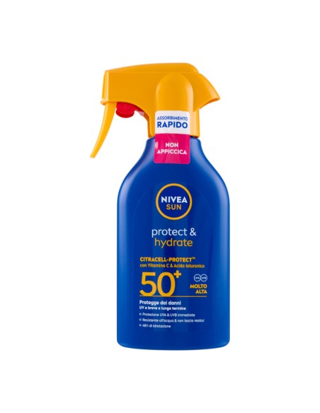 offerta Nivea Sun Protect & Hydrate Spray Protezione Solare SPF 50+ Molto Alta 250 ml