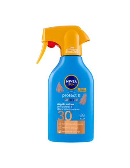 offerta Nivea Sun Protect & Bronze Spray Protezione Solare SPF 30 Alta 250 ml