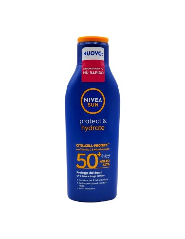 offerta Nivea Sun Protect & Hydrate Latte Protezione Solare SPF 50+ Molto Alta 200 ml
