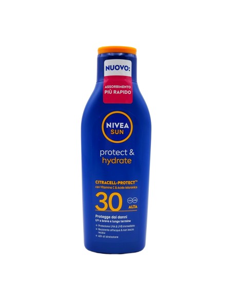 offerta Nivea Sun Protect & Hydrate Latte Protezione Solare SPF 30 Alta 200 ml