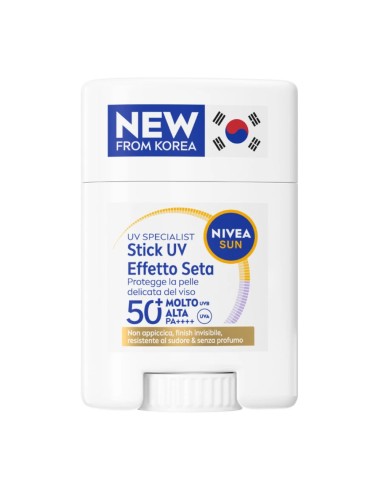 offerta Nivea Sun UV Specialist Stick Viso UV Effetto Seta 50+ Molto Alta 15 g