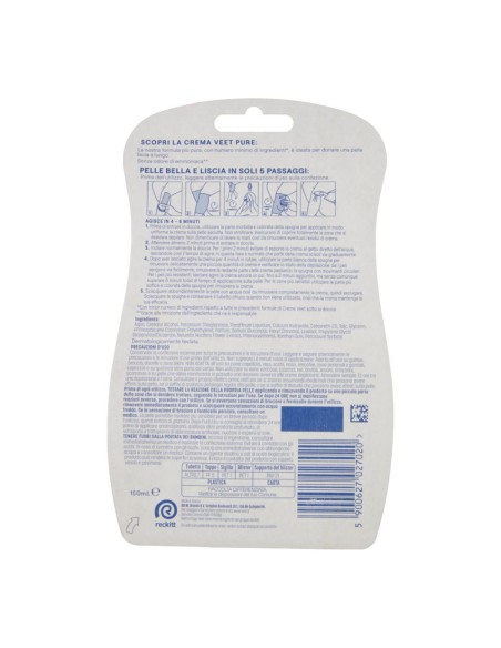 offerta Veet Pure Crema Depilatoria Corpo e Gambe Sotto al Doccia Pelli Normali 150 ml