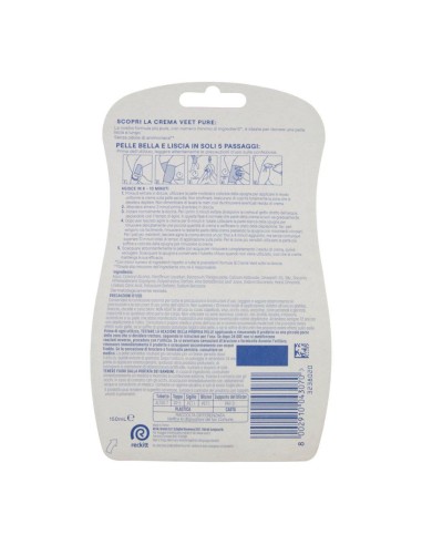 offerta Veet Pure Crema Depilatoria Corpo e Gambe Sotto al Doccia Pelli Sensibili 150 ml