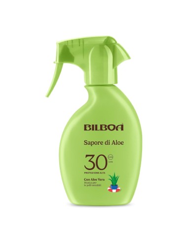 offerta Bilboa Sapore di Aloe Spray Protezione Solare SPF 30 Alta con Aloe Vera 250 ml