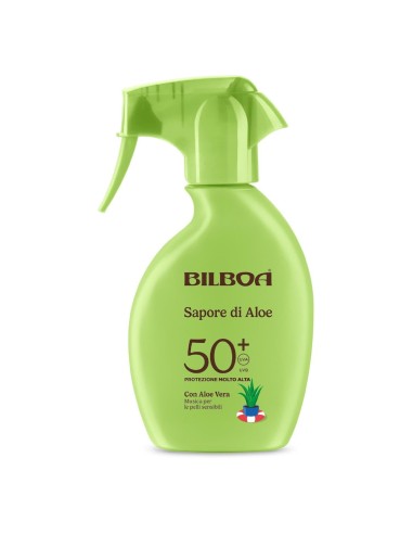 offerta Bilboa Sapore di Aloe Spray Protezione Solare SPF 50+ Molto Alta con Aloe Vera 250 ml