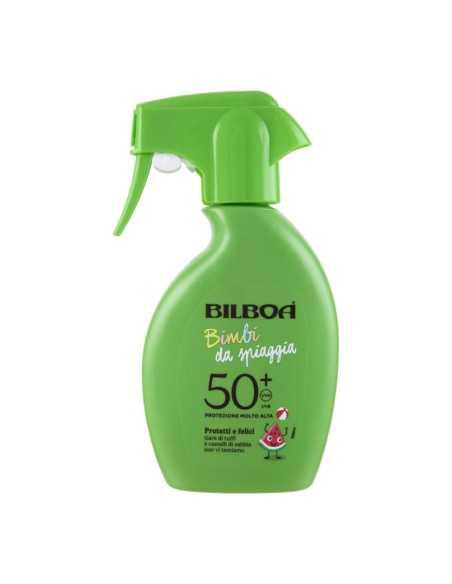 offerta Bilboa Bimbi da Spiaggia Spray Protezione Solare SPF 50+ Molto Alta 250 ml