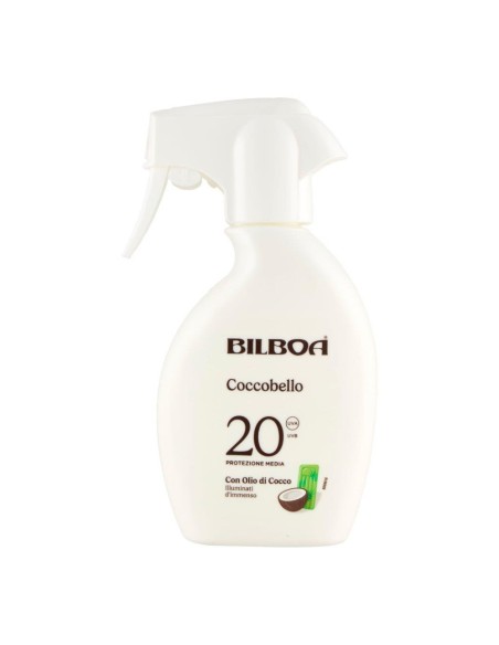 offerta Bilboa Coccobello Spray Protezione Solare SPF 20 Media con Olio di Cocco 250 ml